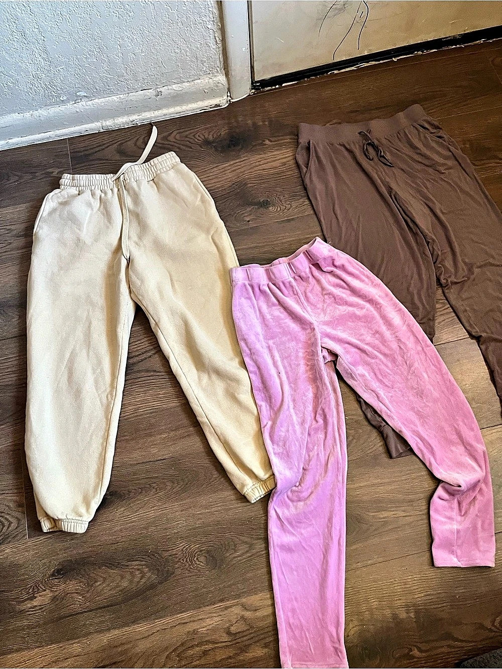 Forever 21 Women'Small Jogger Pants 3-Piece Set in Pink & Brown Size Small